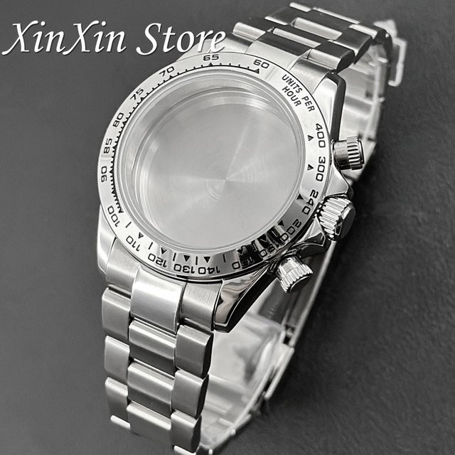 XINGHAN Chronograph, Quarz, Edelstahl, Silber, 40 mm - Bild 1