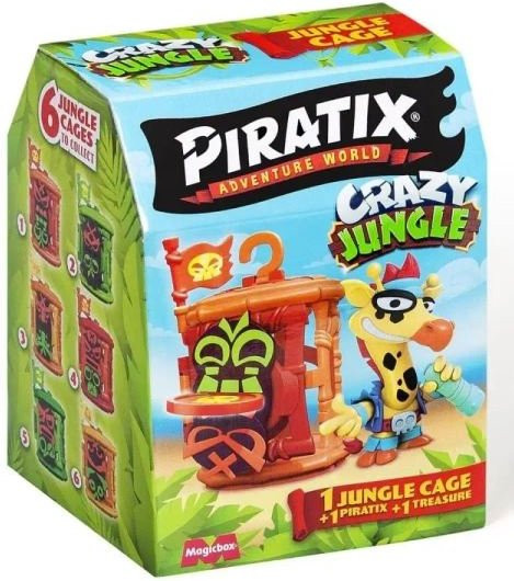 Piratix Crazy Jungle Käfig Versteck mit Figur ab 3 Jahren - Bild 1