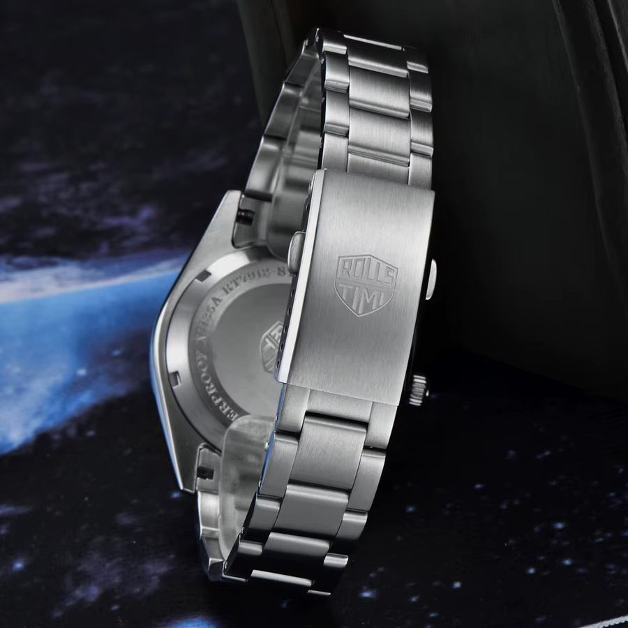 Rollstimi Armbanduhr, Automatik, Edelstahl, Blau, Herren - Bild 5