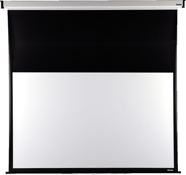Hama Leinwand für Decken- und Wandmontage, 16:9, Weiß und Schwarz, B: 200 cm, H: 150 cm - Bild 1