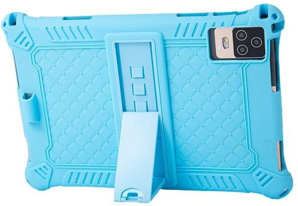 Universelle stoßfeste Silikonhülle für 10 bis 10,1 Zoll Android Tablets in Blau, Schutzhülle mit Rückseitenständer, B/H: 24 x 16 cm - Bild 1