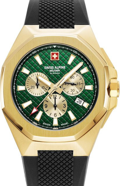 Swiss Alpine Military Chronograph, Quarz, Edelstahl, 42 mm, Herren - Bild 1