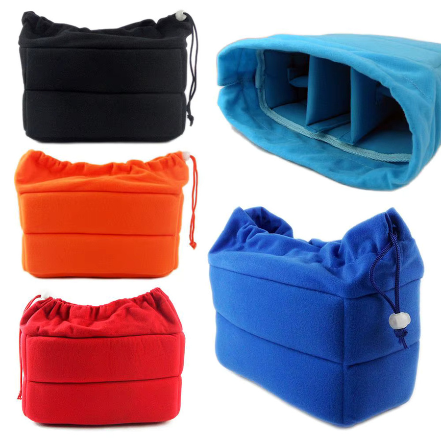 Tragbare Kamera-Einsatztasche mit Trennwänden und Polsterung in Blau, stoßfeste Objektivhülle für dein Fotografie-Zubehör - Bild 2