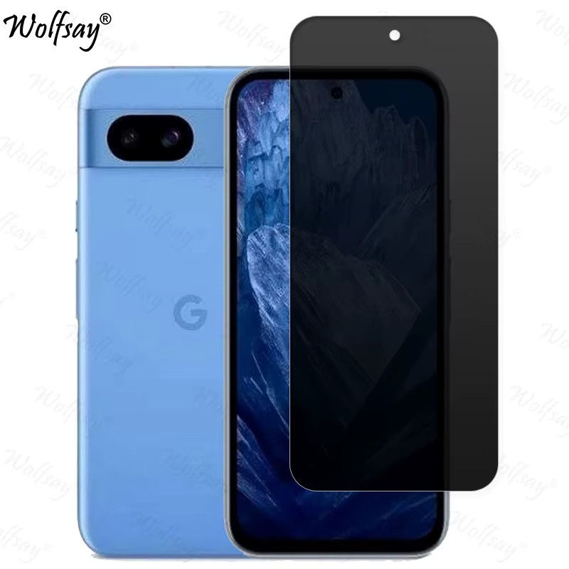 Sichtschutz-Displayschutz aus gehärtetem Glas für Google Pixel 8A, Pixel 8 und Pixel 9 Pro XL inklusive Kameraglas, transparent - Bild 2