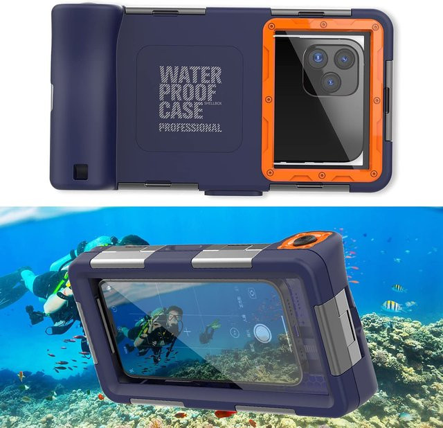 Professionelles wasserdichtes Tauchgehäuse für Samsung Galaxy S24, S25 Ultra und S26 Ultra, universelle Unterwasserhülle bis 50ft - Bild 1