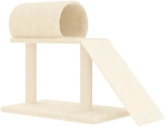 vidaXL Kratzbaum mit Tunnel und Rampe in Beige, Höhe: 55,5 cm - Bild 1