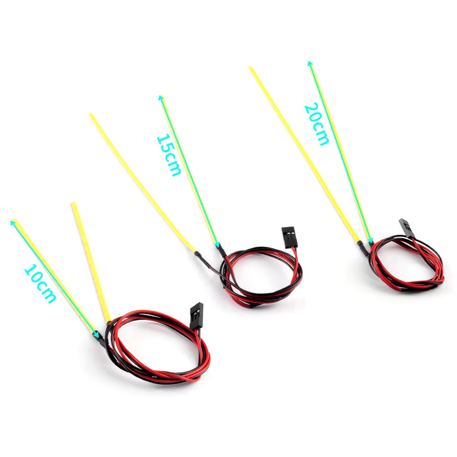 YEAHRUN RC Auto Shell Suchscheinwerfer Weichen Draht COB LED Licht Rücklicht Scheinwerfer, Zubehör - Bild 2
