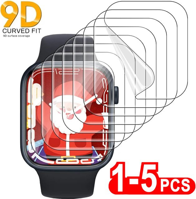 Apple Uhrenschutzfolie Hydrogel, transparent, Unisex - Bild 1