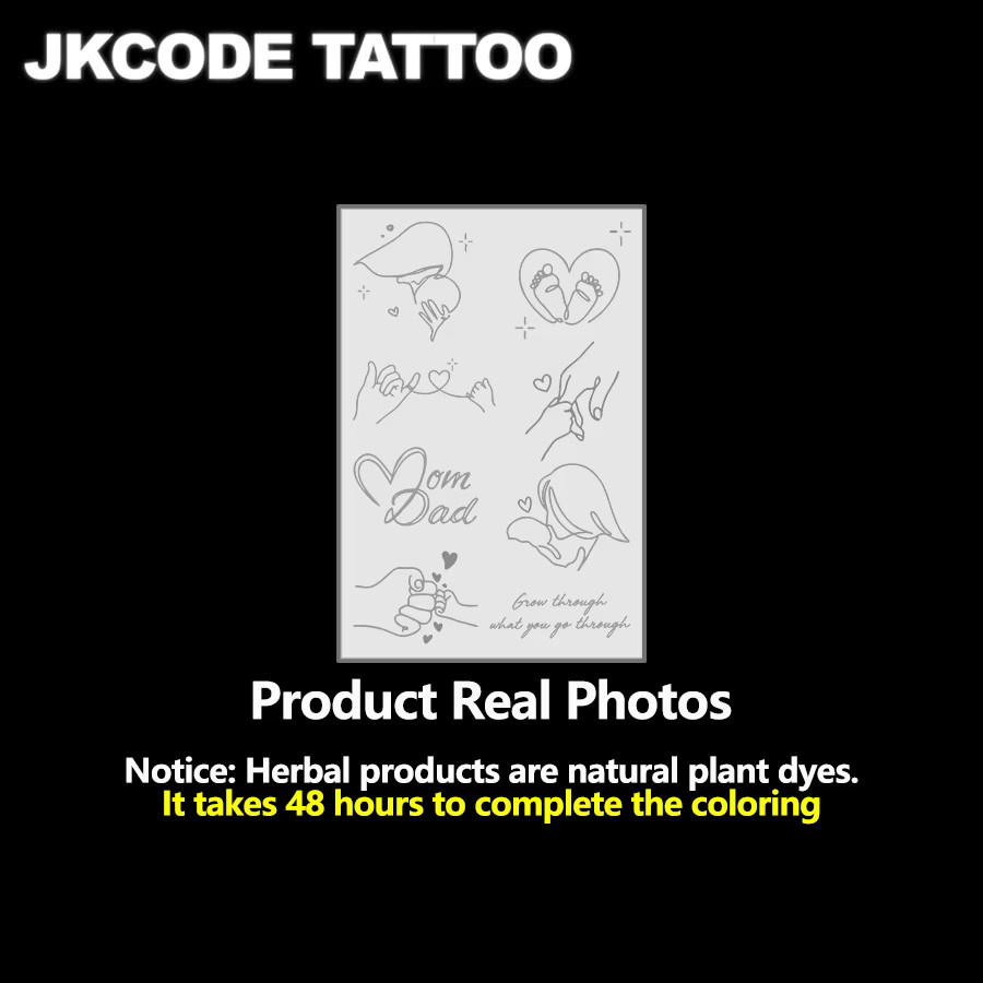 JKCODE TATTOO Wasserfeste Semi-Permanente Tattoos, Damen - Bild 3