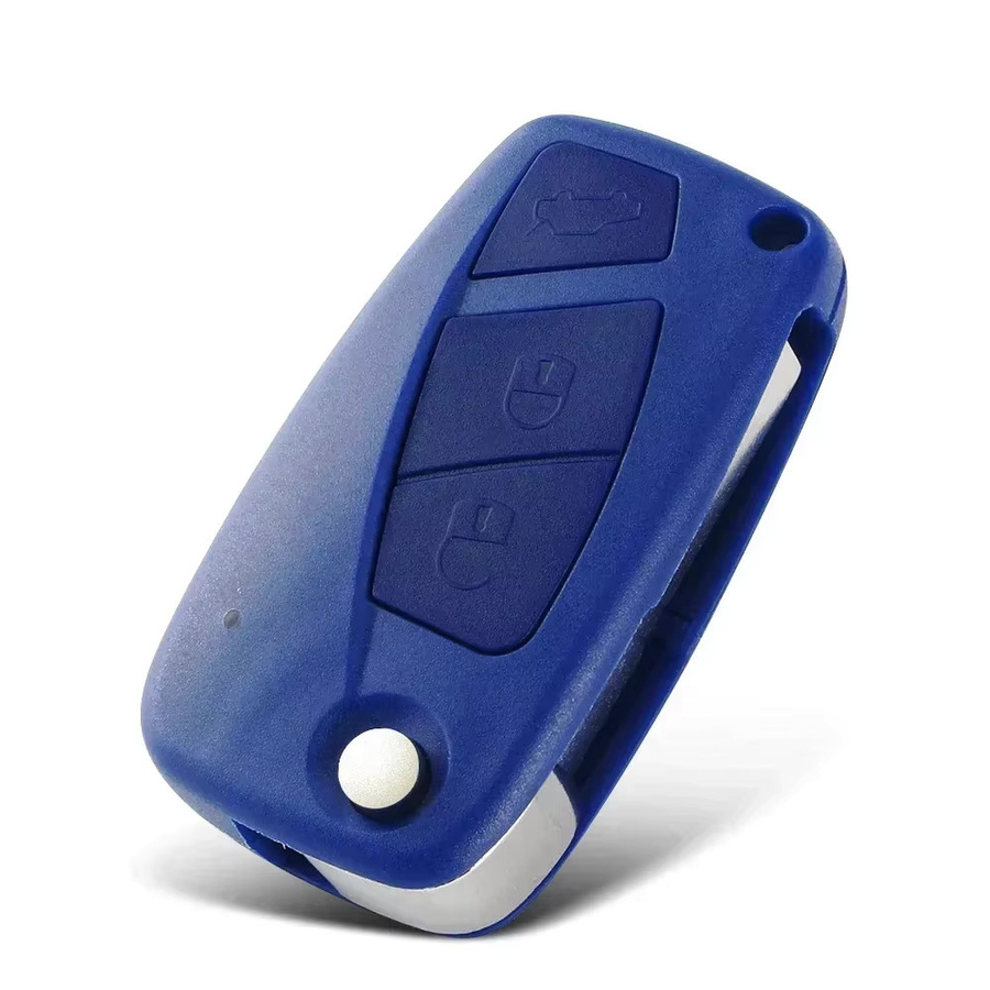 Keyyou 3er Set Ersatzgehäuse für 3-Tasten-Flip-Fernbedienung passend für Fiat Bravo Linea Stilo Punto Ducato Ypsilon sowie Peugeot Boxer und Citroen Jumper - Bild 2
