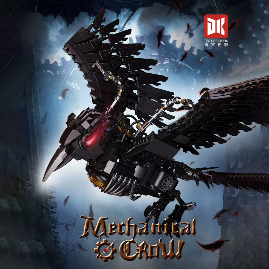 Wishiot MOC Bausteine Set Manta Ray und Crow aus der Mechanischen Serie als kreatives DIY Spielzeug für Kinder und Erwachsene - Bild 2