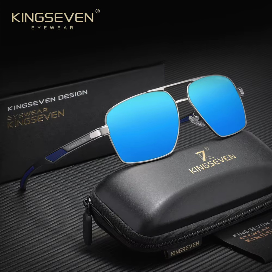 KINGSEVEN Sonnenbrille, polarisiert, Aluminium, Unisex - Bild 1