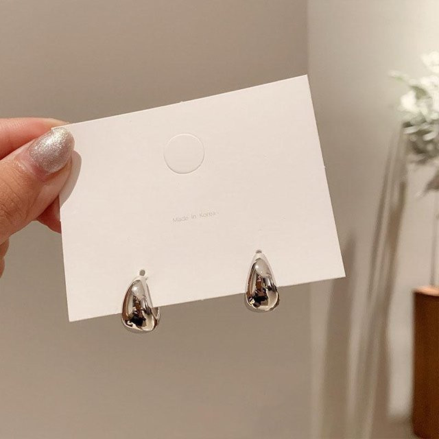 Ohrstecker Mobius Ring, Kupfer, Weiß, Damen - Bild 1