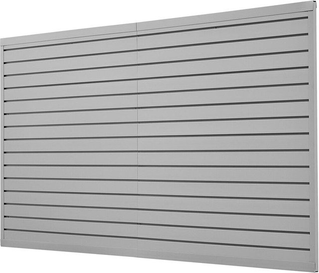 Kopp Lamellenwandverkleidung aus PVC in Grau inklusive Zubehör, Breite: 245 cm, Höhe: 122,5 cm - Bild 1
