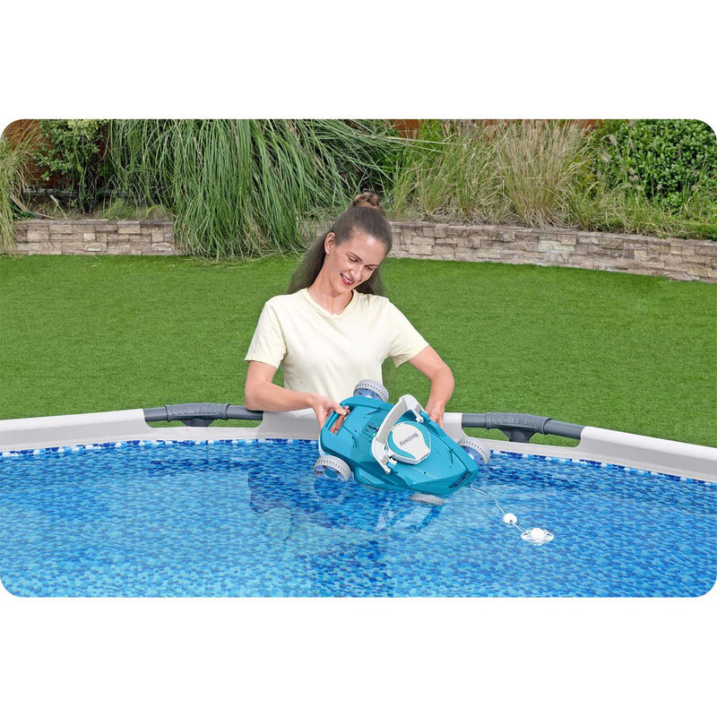 Bestway AquaTronix G200 Autonomer Poolroboter mit Akkubetrieb in Türkis für Frame Pools und Aufstellpools - Bild 5