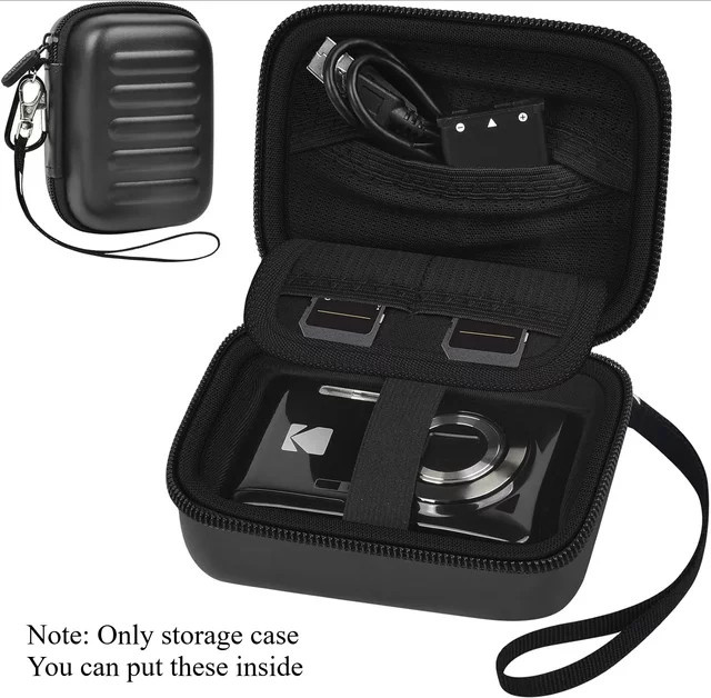 Digitale Kameratasche von Kodak für PIXPRO FZ55 FZ45 FZ53 FZ43 Kompaktkameras in Schwarz mit Mesh-Tasche - Bild 1
