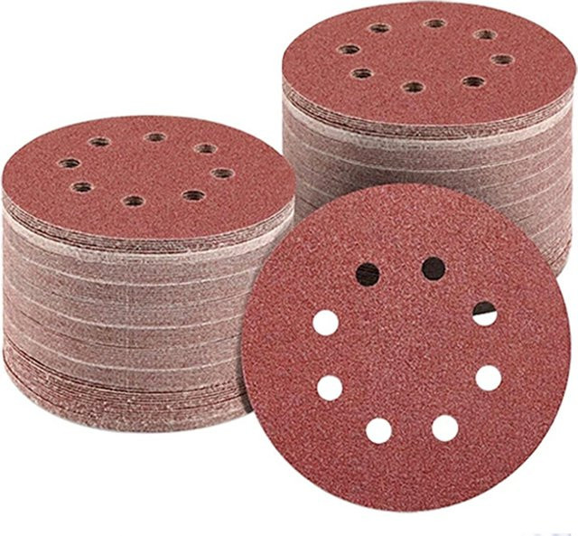 TQLQ Schleifscheiben 125mm mit 8 Löchern für Holz und Metall, Körnung 40 bis 2000 für Exzenterschleifer - Bild 1