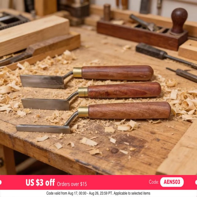 LTOOLS Schwanenhals-Schaufel aus weißem Stahl für Holzschnitt in Weiß - Bild 1