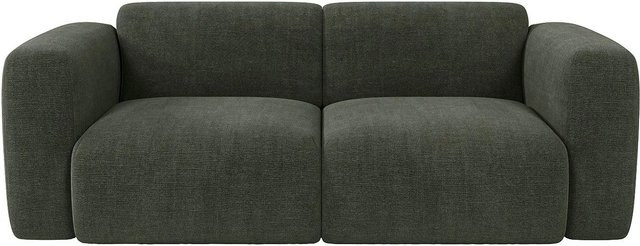 Maison Céphy Sofa Pogni in Grün ohne Schlafmöglichkeit mit Stoffbezug, Breite: 205 cm - Bild 1