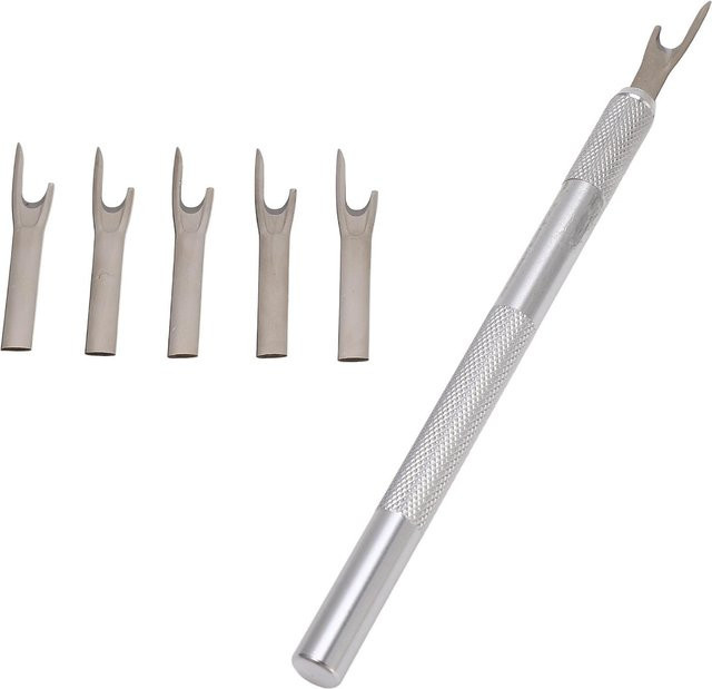 Shoemst Nahttrenner aus gehärtetem Stahl in Silber mit ergonomischem Griff - Bild 1