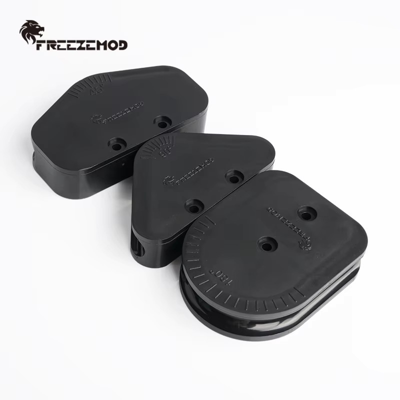 Freezemod 3-in-1 Acrylrohr-Biegewerkzeug-Set für Computer-Wasserkühlung, Durchmesser: 12 mm, 14 mm, 16 mm, mit 45°, 90°, 135° und 180° Biegeformen, Schwarz/Transparent - Bild 2