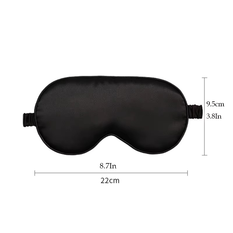 Doppelseitige Seidenimitat-Schlafmaske, Lichtblockierend, Unisex - Bild 3