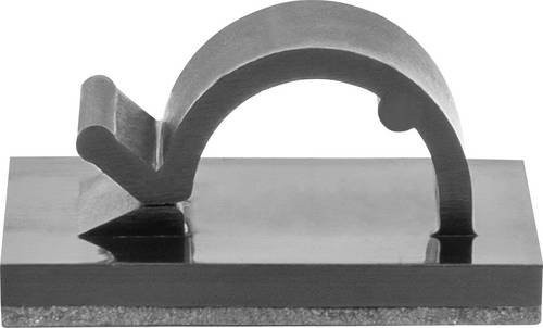 HellermannTyton Kabelclip MAGRB8-PA66/NDFEBR5-BK Schwarz für Bündel-Durchmesser bis max. 8 mm, 15 Stück - Bild 1