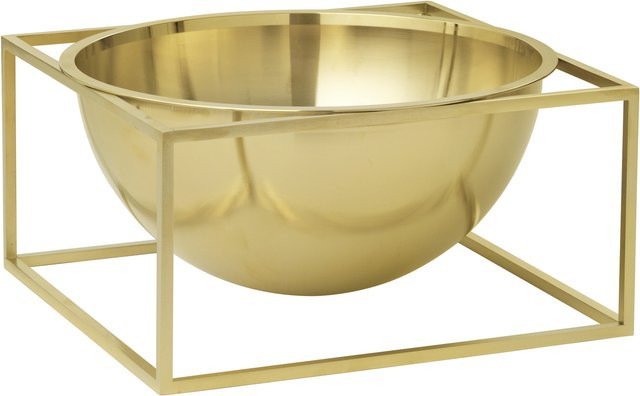 Audo Copenhagen Kubus Bowl Centerpiece aus Metall in Bronze und Gold - Bild 1