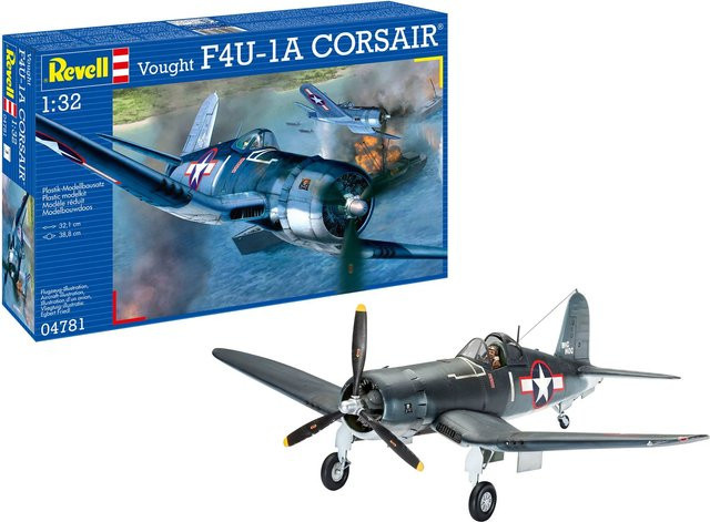 Revell Vought F4U-1A Corsair, Fahrzeug, 1:32, Grau, Kunststoff - Bild 1