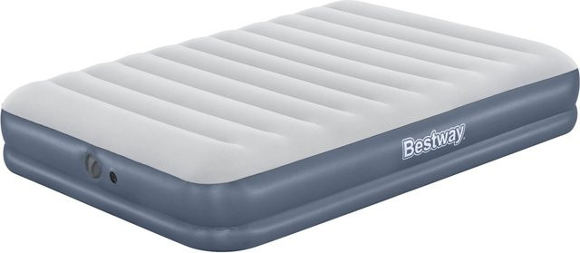 Bestway Doppelluftbett mit Elektropumpe in Grau, B/T/H: 204 x 152 x 36 cm - Bild 1