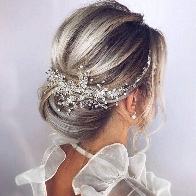 GlowEssence Stirnband für Damen, Gold & Silber - Bild 1