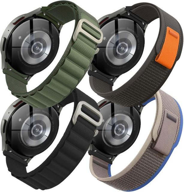 samusak Uhrenarmband Nylon, Schwarz, Unisex - Bild 1