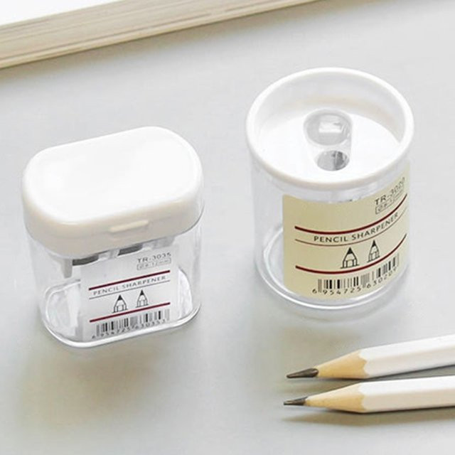 OOTDTY Manueller runder Bleistiftanspitzer für Holzkohle, Buntstifte und Make-up-Stifte für Schüler und Erwachsene - Bild 1