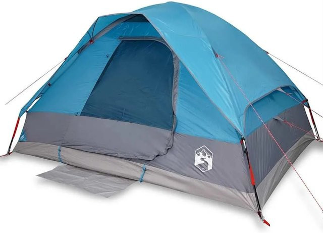 Furnicato Campingzelt Kuppelzelt Blau H x B x T: 150 x 274 x 213 cm - Bild 1