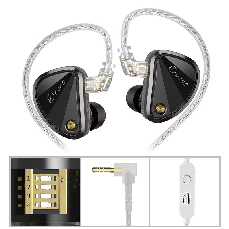 KZ Decet In-Ear-Monitor-Kopfhörer mit 10 Driver Array und unabhängigem Bass-Treiber in Schwarz - Bild 2