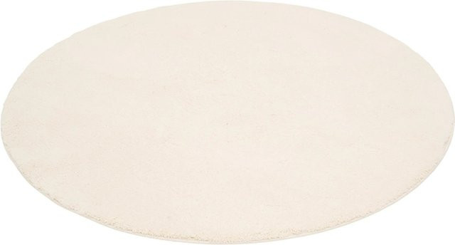 Pergamon Luxus Super Soft Hochflor Teppich Silky Rund Beige Durchmesser: 120 cm - Bild 1
