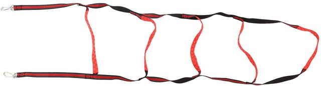 CosyHome 5 Stufen Strickleiter in Rot mit Kletterschnalle und Tragefunktion - Bild 1