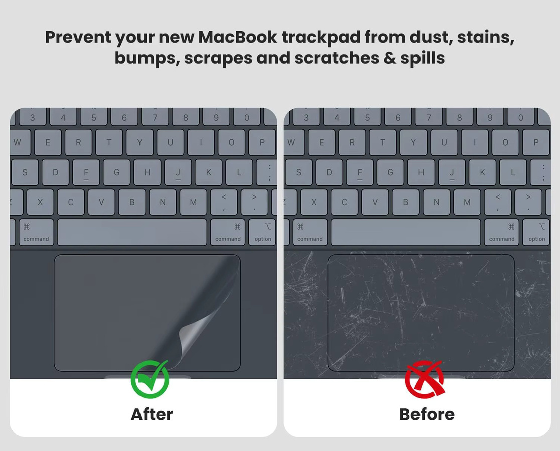 2 Stück transparenter Trackpad-Schutz für Apple MacBook Neo 13 Zoll 2026 A3404, kratzfeste Touchpad-Abdeckung - Bild 2