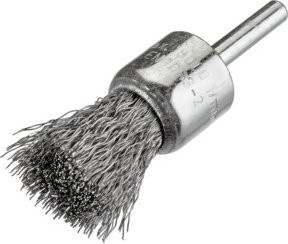Osborn Pinselbürste D25 mit gewelltem rostfreiem Stahldraht 0,30 mm und 6 mm Schaft in Silber - Bild 1