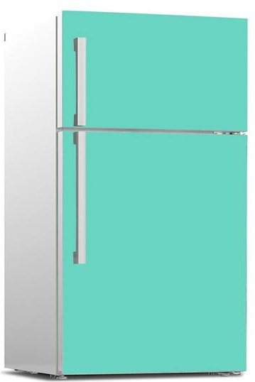 Sticker House Selbstklebende Kühlschrankaufkleber in Türkis, Vinyl Küchenmöbel Dekor Wrap für Kühlschrank und Gefrierschrank, B/H: 40 x 120 cm - Bild 1