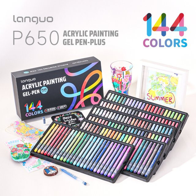Languo Acryl-Gelstift-Set mit feiner 1,0 mm Spitze für Malerei und Skizzieren in Multicolour - Bild 1