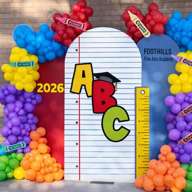 Notizbuch mit ABC-Motiv für den Schulanfang und Kindergarten, liniertes Papier, mehrfarbig und grau - Bild 1