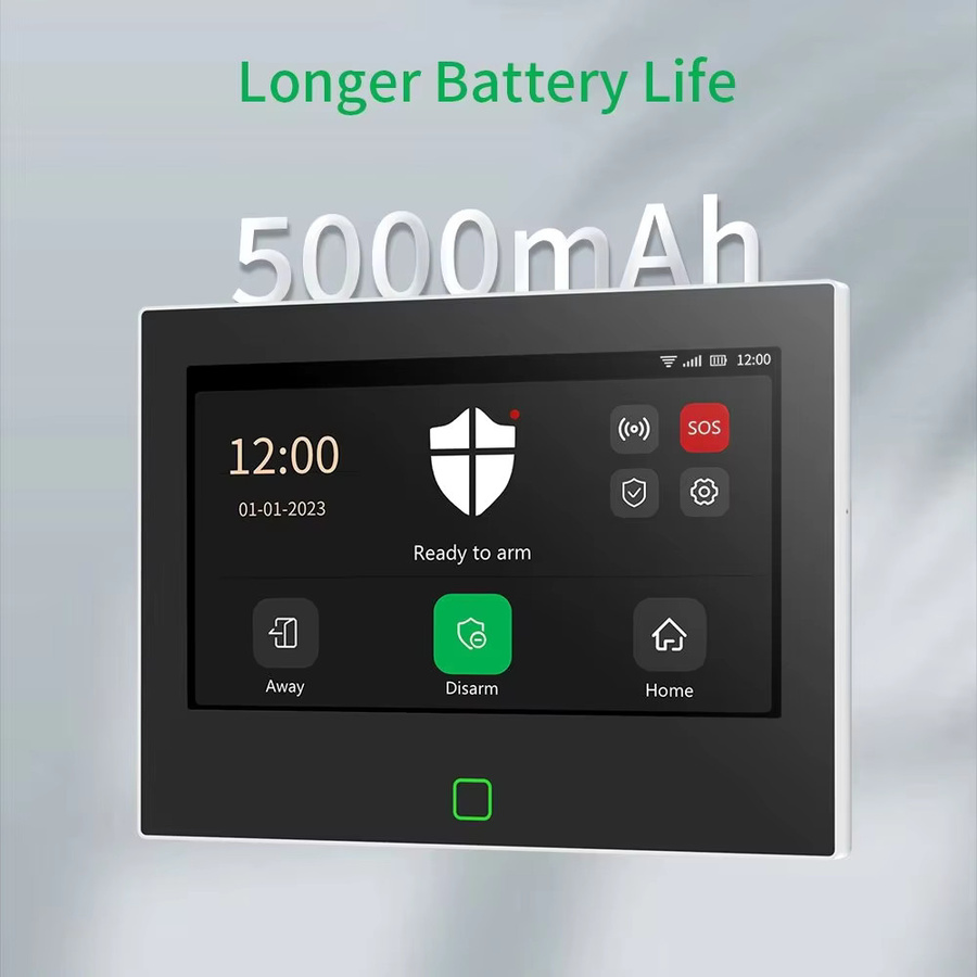 Staniot 7 Zoll Smart Alarm Panel WiFi Tuya Haussicherheitssystem mit 4G Fernbedienung und App-Steuerung - Bild 2