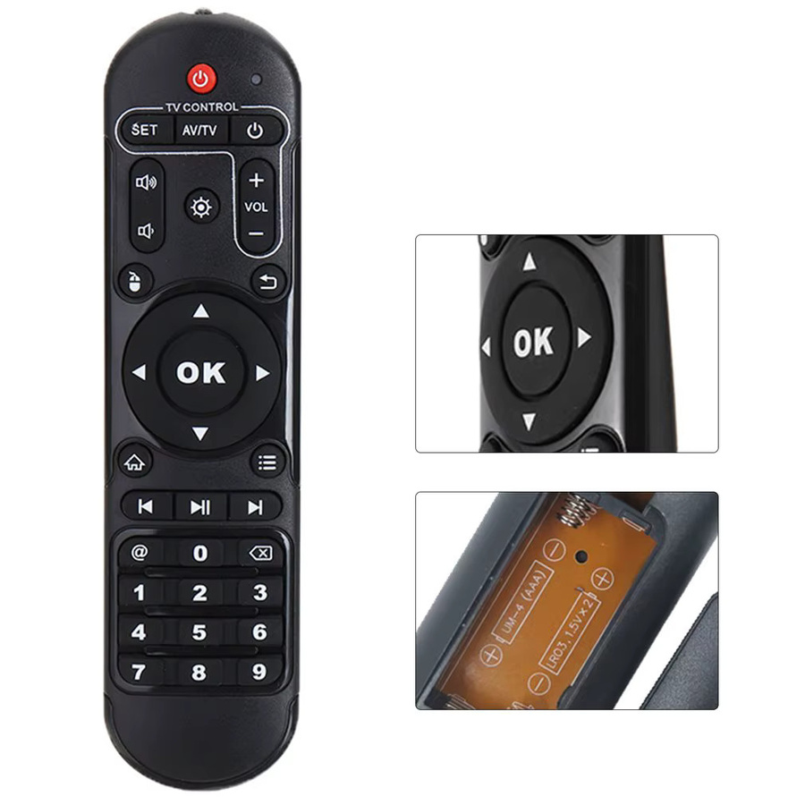 SkyBeats Universal-Fernbedienung für Android TV Boxen X96 Max, X96 Max Plus, X96 Air und X98Pro in Schwarz - Bild 3