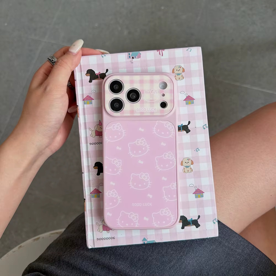 Sanrio Hello Kitty Handyhülle mit Schleife in Pink für iPhone 17 16 15 14 13 Pro Max, Stoßfeste Hartschale im Koreanischen Mode-Stil - Bild 3