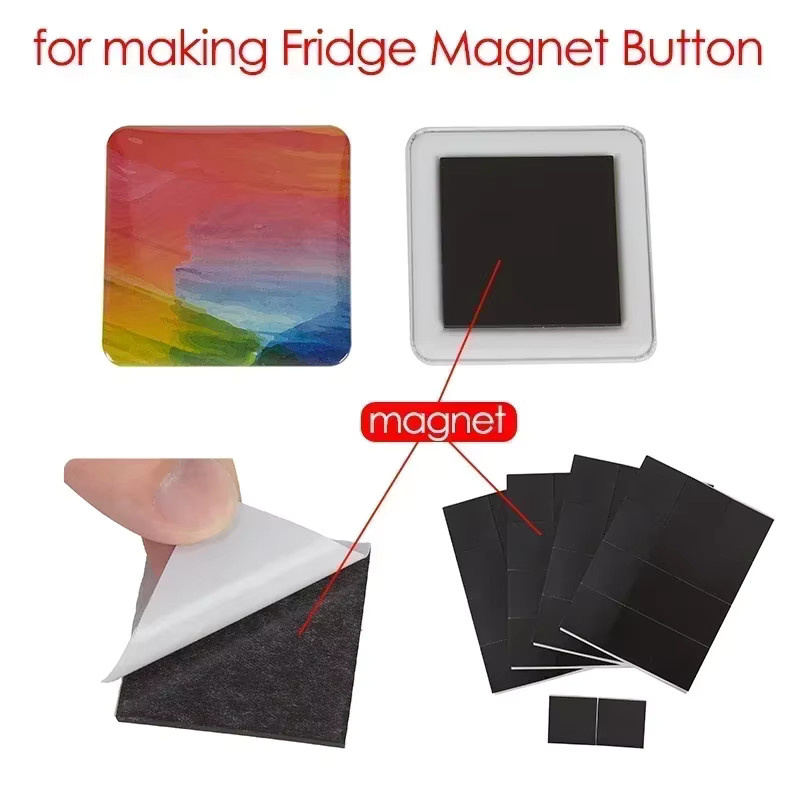 Manuelle quadratische Buttonmaschine mit 50 mm rotierender Presse zur Herstellung von Anstecknadeln und Kühlschrankmagneten mit Kunststoffbasis - Bild 2