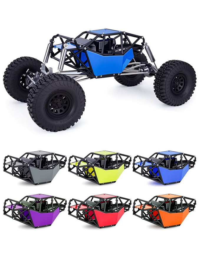 MALOM RC Überrollkäfig Körper Rahmen Chassis Kit, 1:10, Kunststoff, Grau, Zubehör - Bild 4
