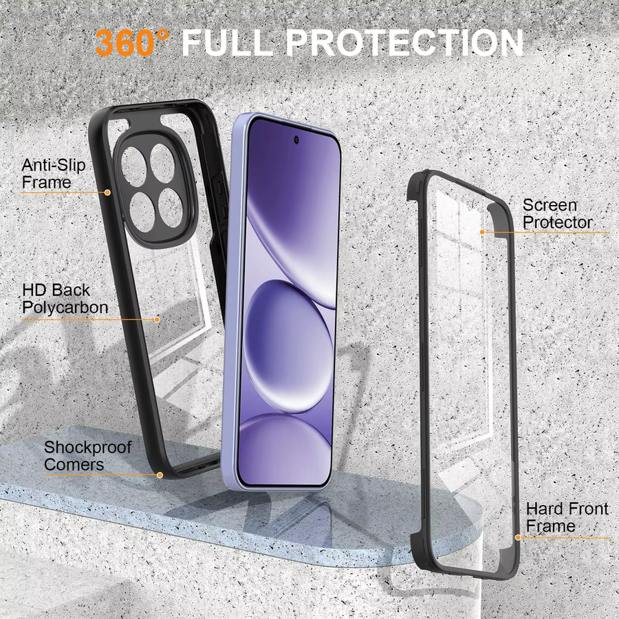 Fundas Coque Stoßfeste Schutzhülle mit Displayschutzfolie für Xiaomi Poco M8 Pro 5G in Pink - Bild 2