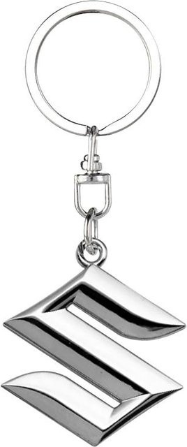 Suzuki Schlüsselanhänger, geflochtenes Seil, Silber weiß, Unisex - Bild 1
