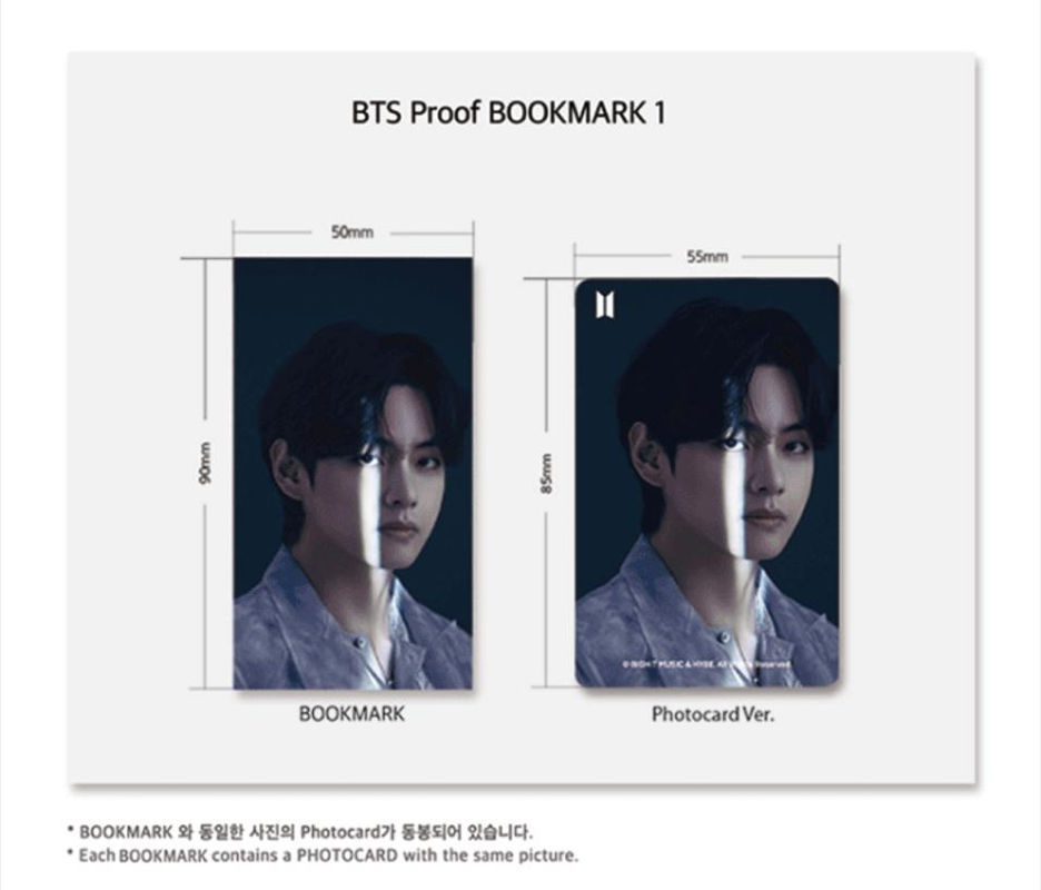 BTS 3D Foto Lenticular Lesezeichen Version 1 mehrfarbig aus Papier - Bild 6